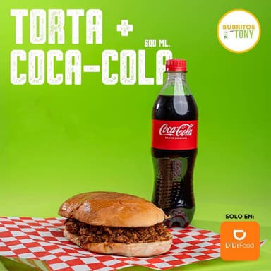 Combo Torta Papas Chorizo + Coca
