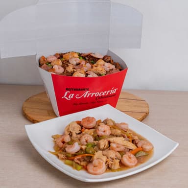 combinado de arroz + chop suey