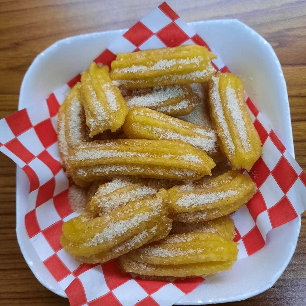 Churros 12 Mini con Azúcar con Canela