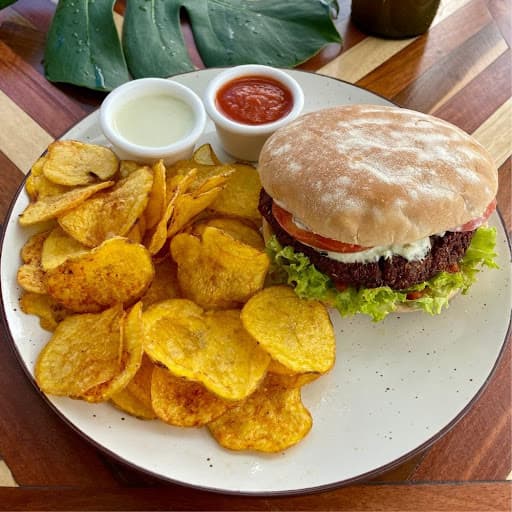 Hamburguesa de falafel