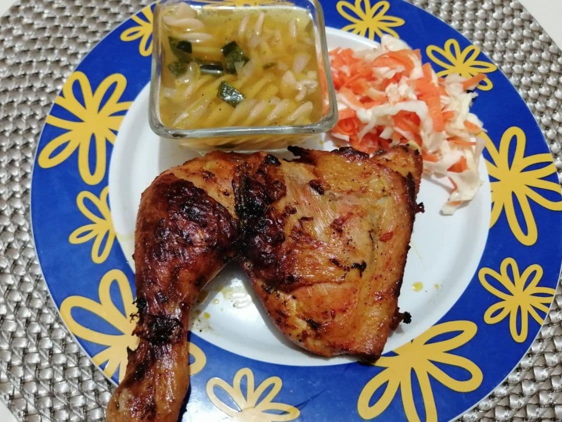 Pollo asado ( media)