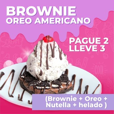 3 Brownie oreo americano.