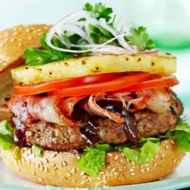 Hamburguesa con Piña