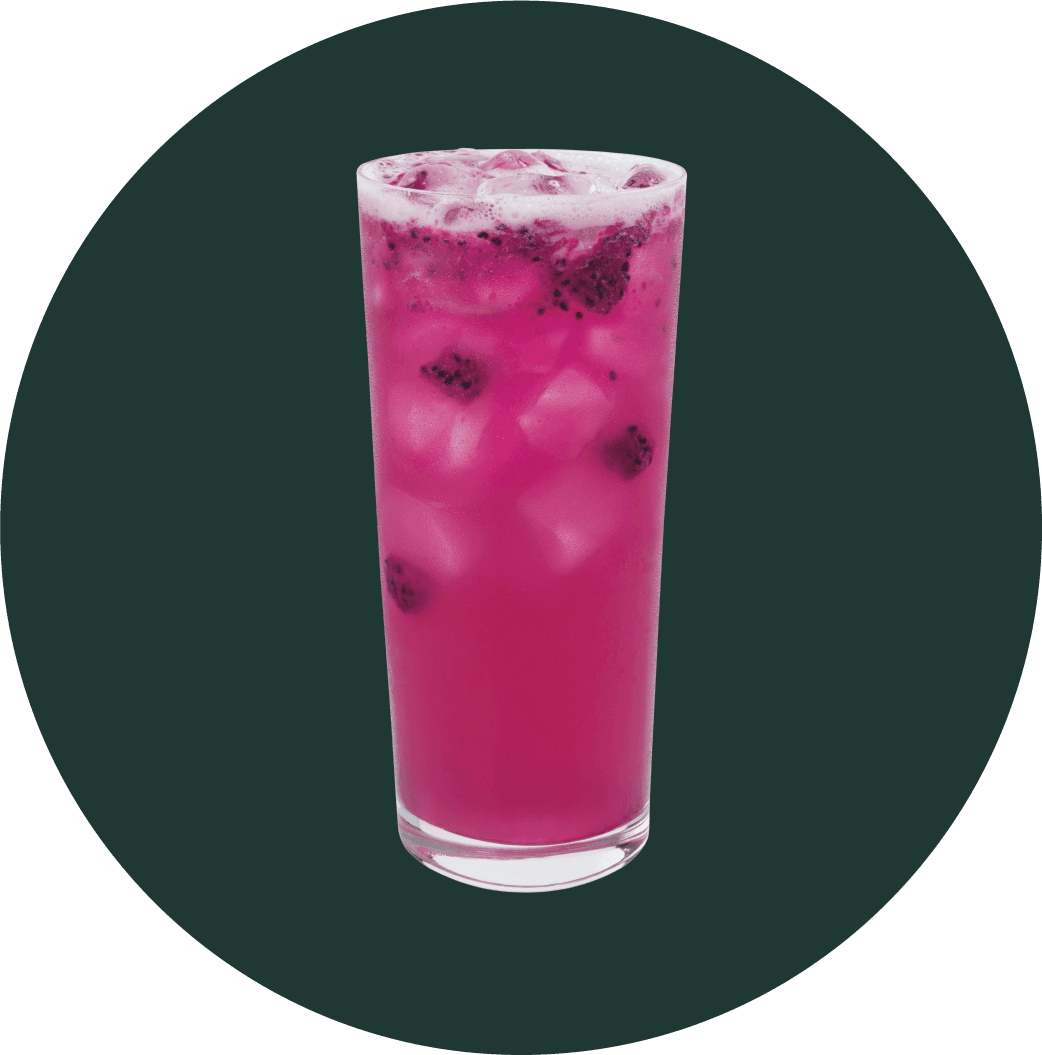 Mango Dragonfruit Refresher con limonada