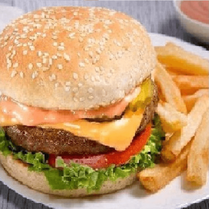 Hamburguesa Sencilla con Papas