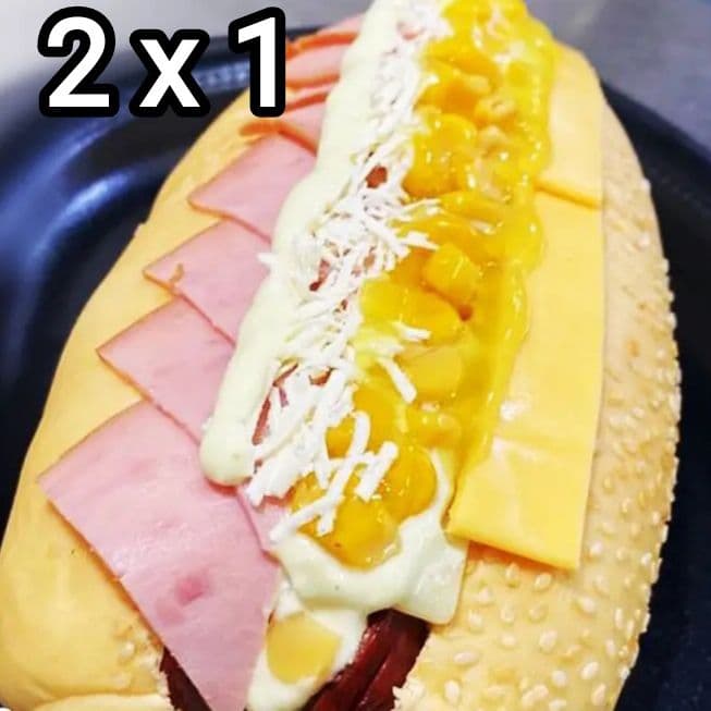 2x1 Perros Doble Queso( Cheddar,Mozarella,jamón😘