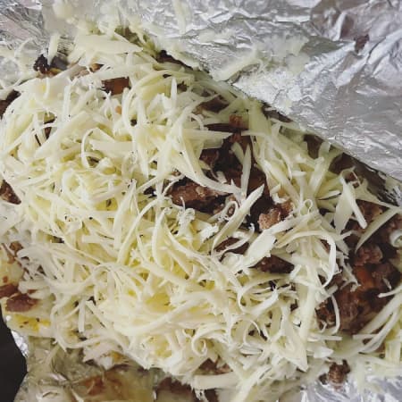 Papa asada natural