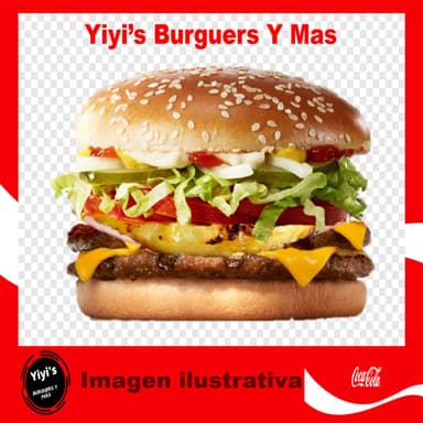 Yiyi´s Burguers Doble Hawaiana