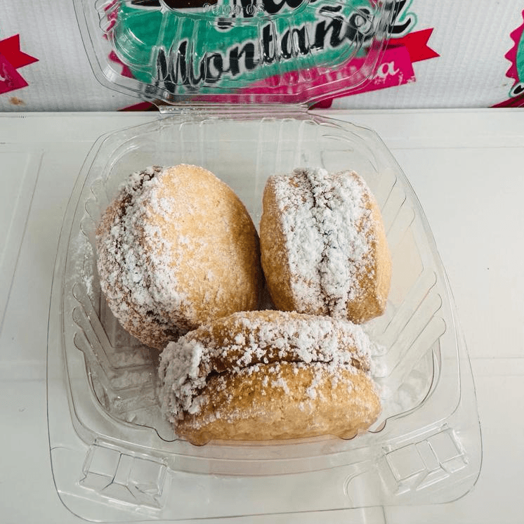 Alfajores de 3 piezas, rellenos de dulce de leche
