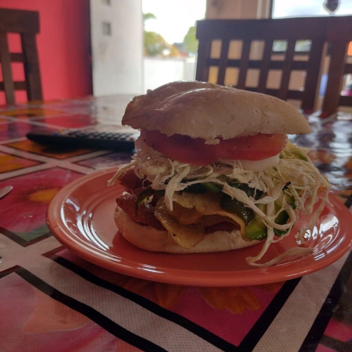 Torta béisbolera de milanesa de puerco