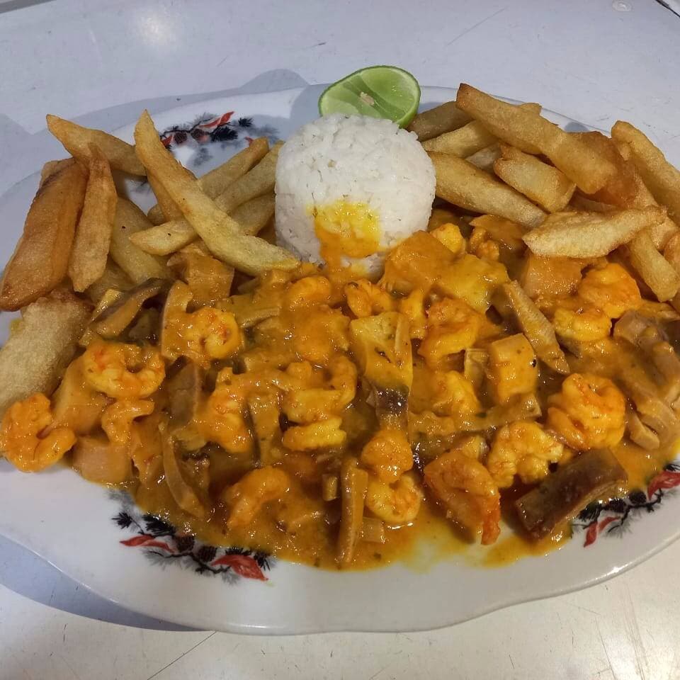 Mariscos al ajillo.