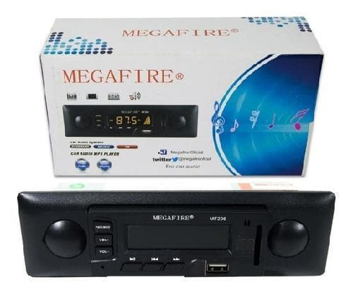 Autoestereo Usb Mega 2 Canales Temporal Mf-206