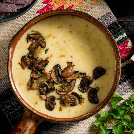 Queso Fundido con Champiñonex