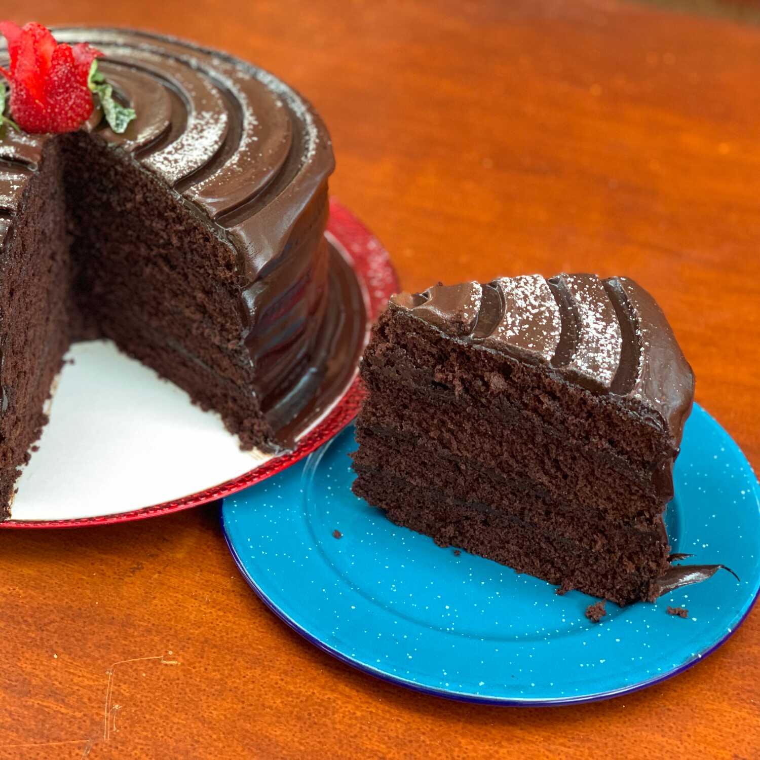 Pastel de Chocolate Rebanada