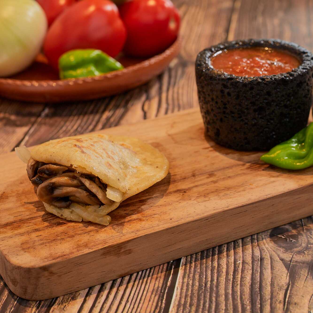 Gordita Champiñones Salteados