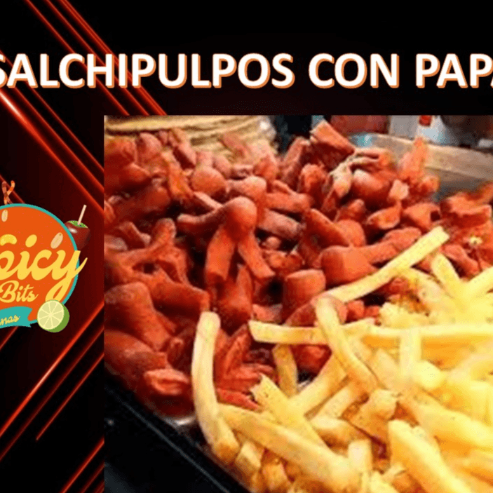 Salchipulpos con Papas Francesa, Bebida Natural