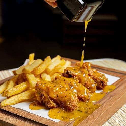 Alitas en Salsa de Maracuyá