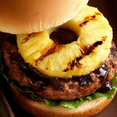 Hamburguesa Hawaiana a las Brasas