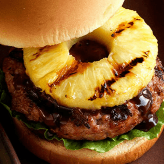 Hamburguesa Hawaiana a las Brasas