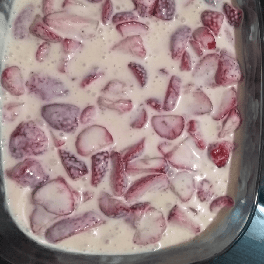 Fresas con crema