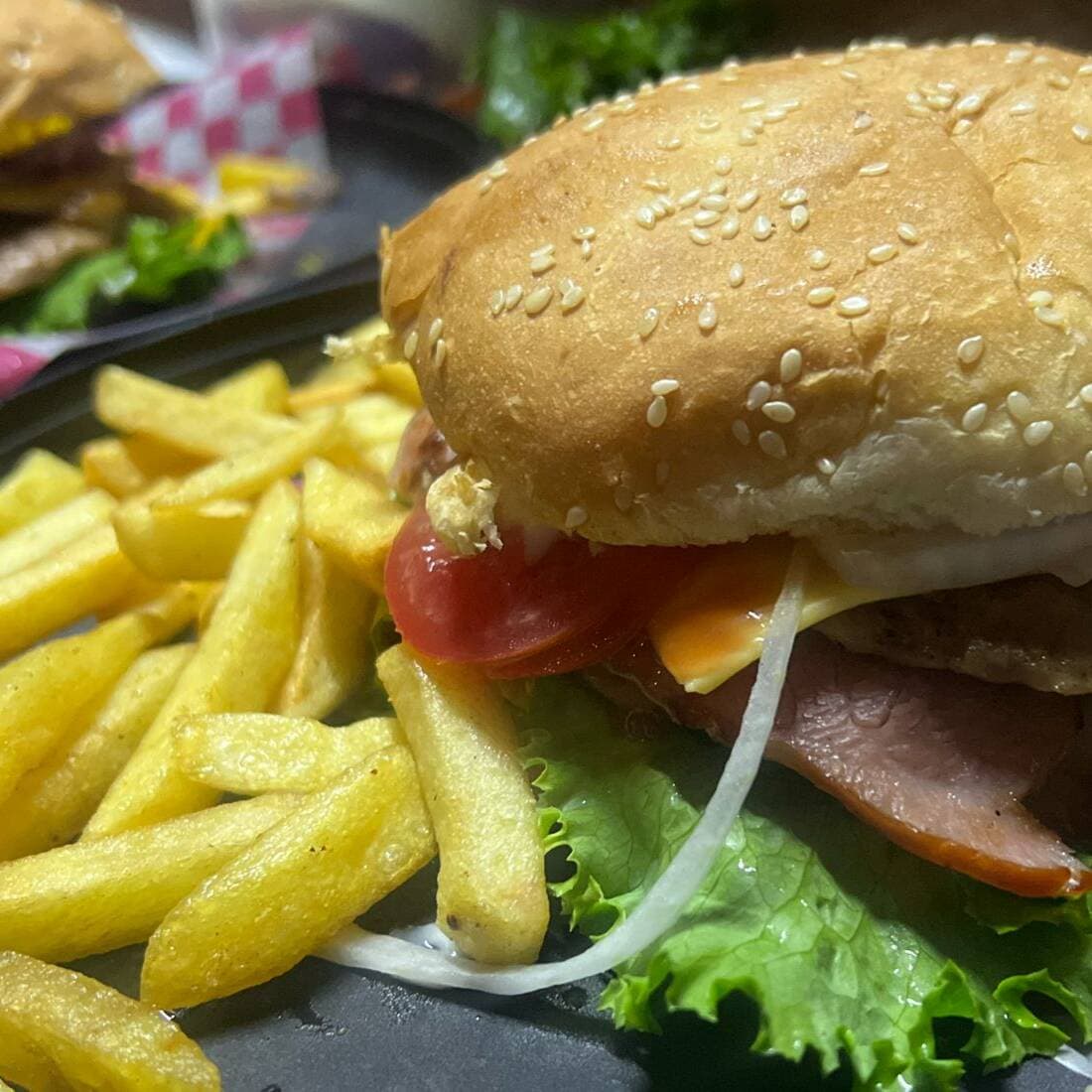 Hamburguesa con papas