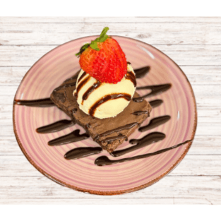 Brownie con Helado