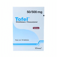 DICLOFENACO/PARACETAMOL TOFEL