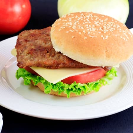 HAMBURGUESA SENCILLA DE RES