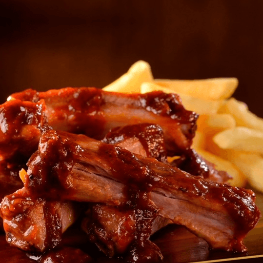 costillas BBQ mas gaseosa 250ml