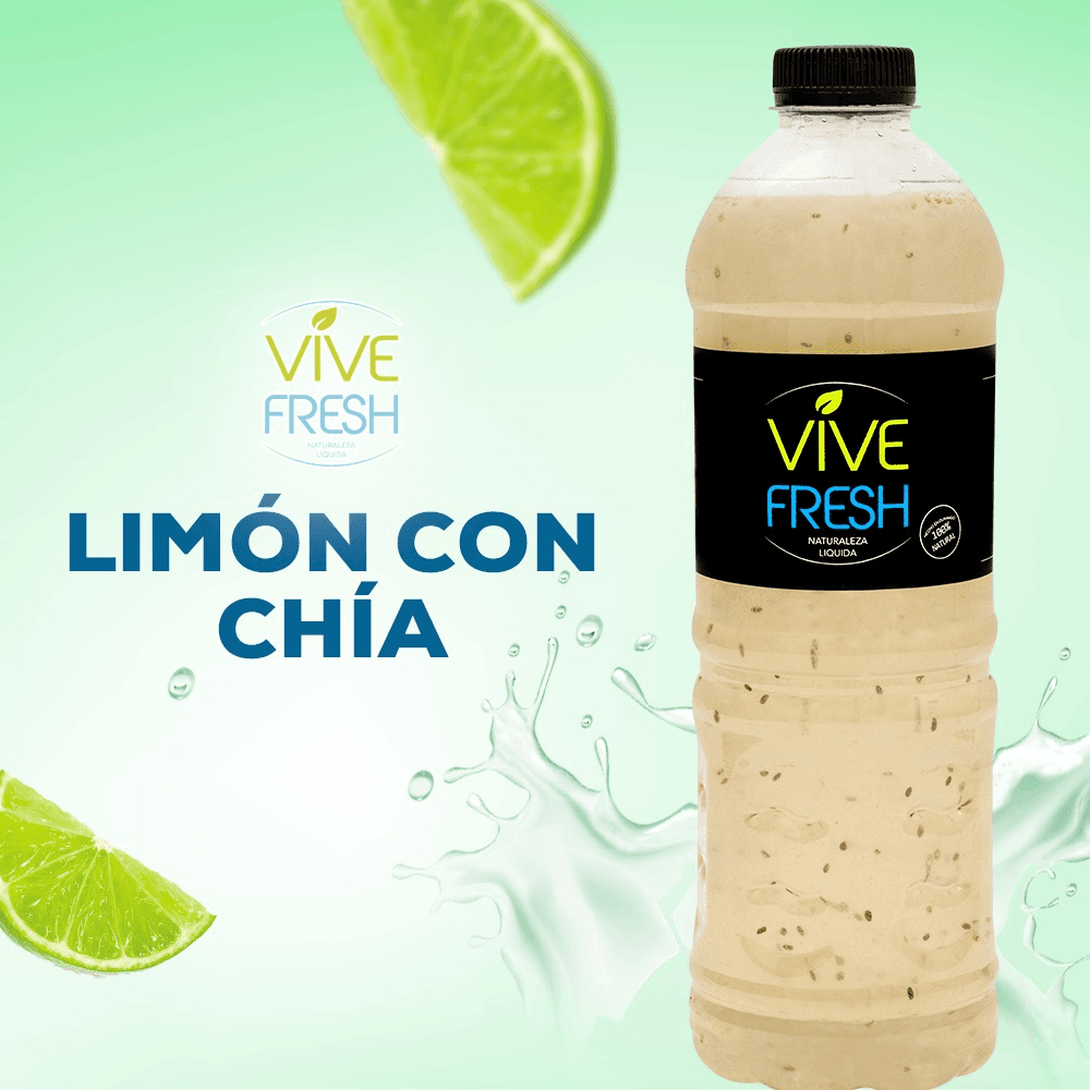 Agua Limón-Chía 1 L