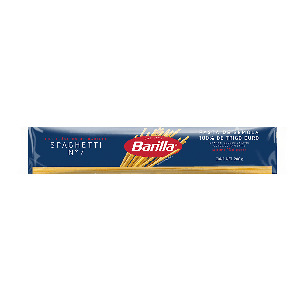 PASTA SPAGUETTI BARILLA NO7 200GR BOLSA