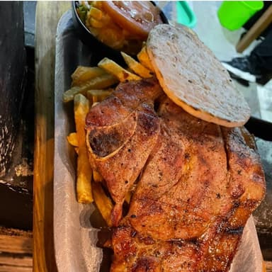 Chuleta de cerdo.