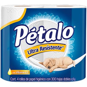 PAPEL HIG PETALO ULTRARES 300HD 4 PZA
