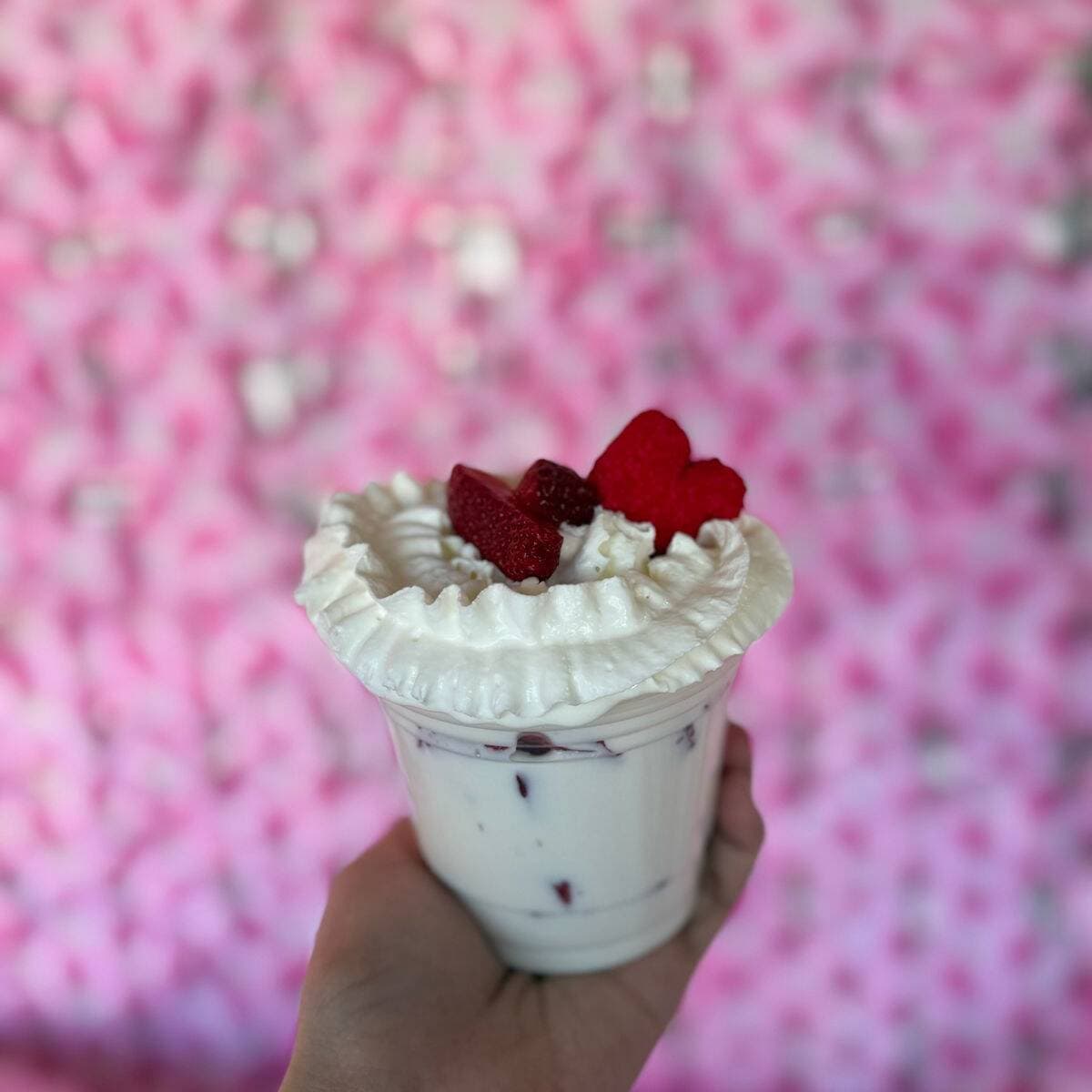 Fresas con Crema Chicas con Crema Batida