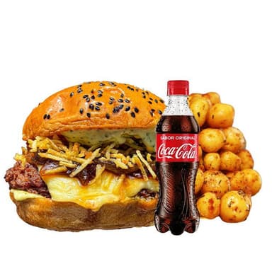 COMBO MONSTERGHETTO+PAPAS+BEBIDA