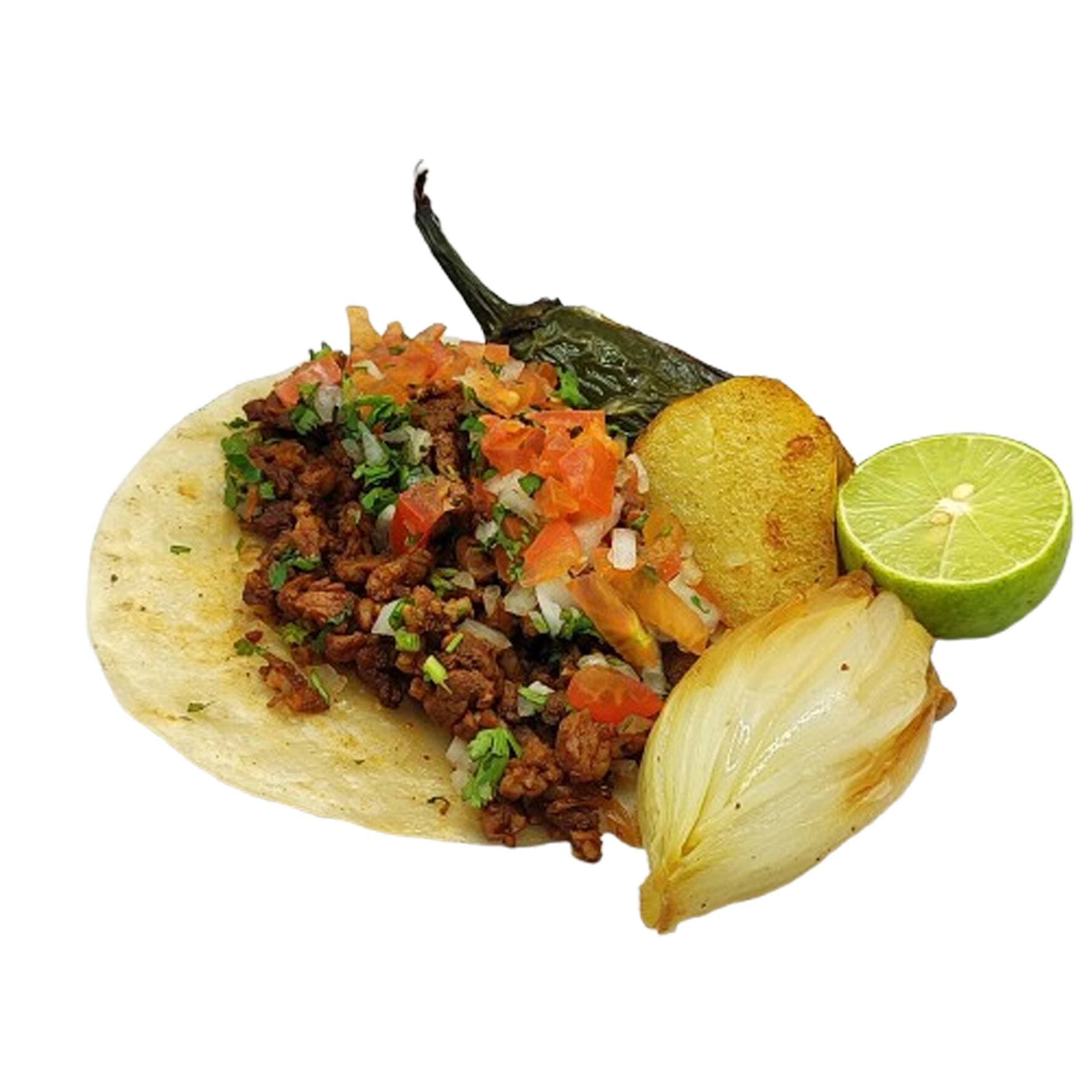 Taco de Bistec Adobado (Harina)
