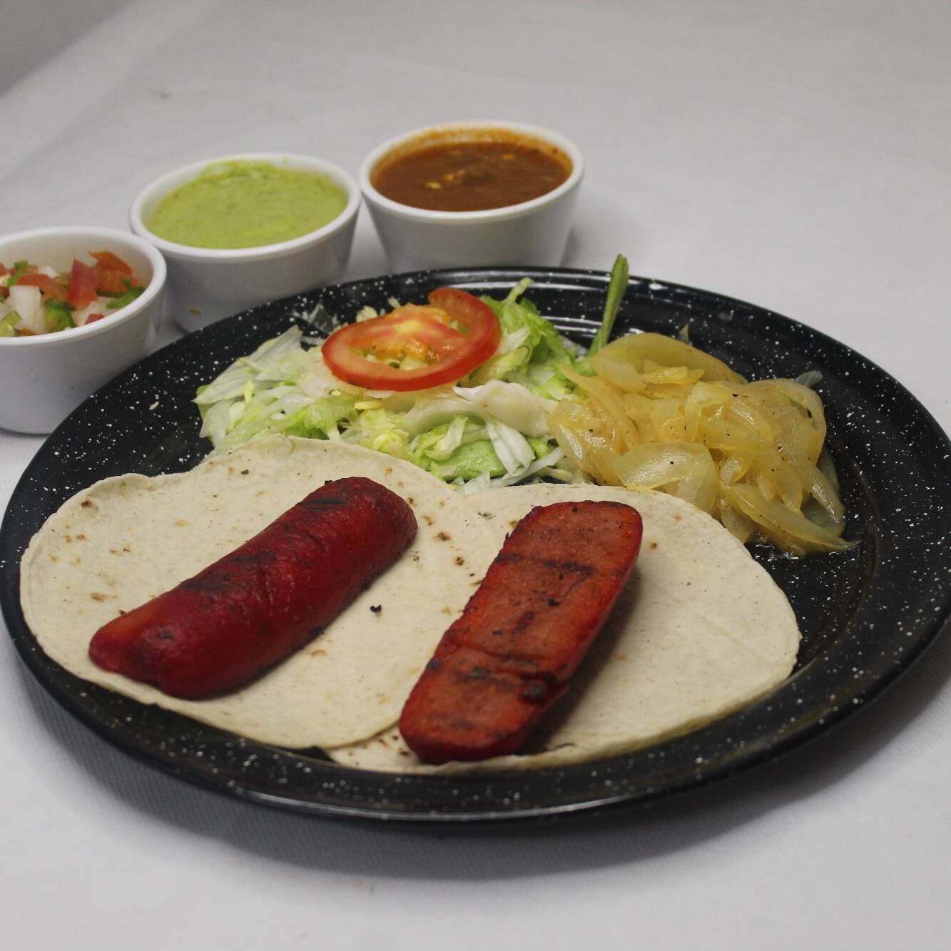 Salchicha asada sencilla