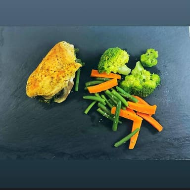 Pollo relleno low carb