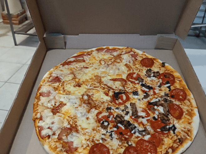 Pizza & gamer Black & white