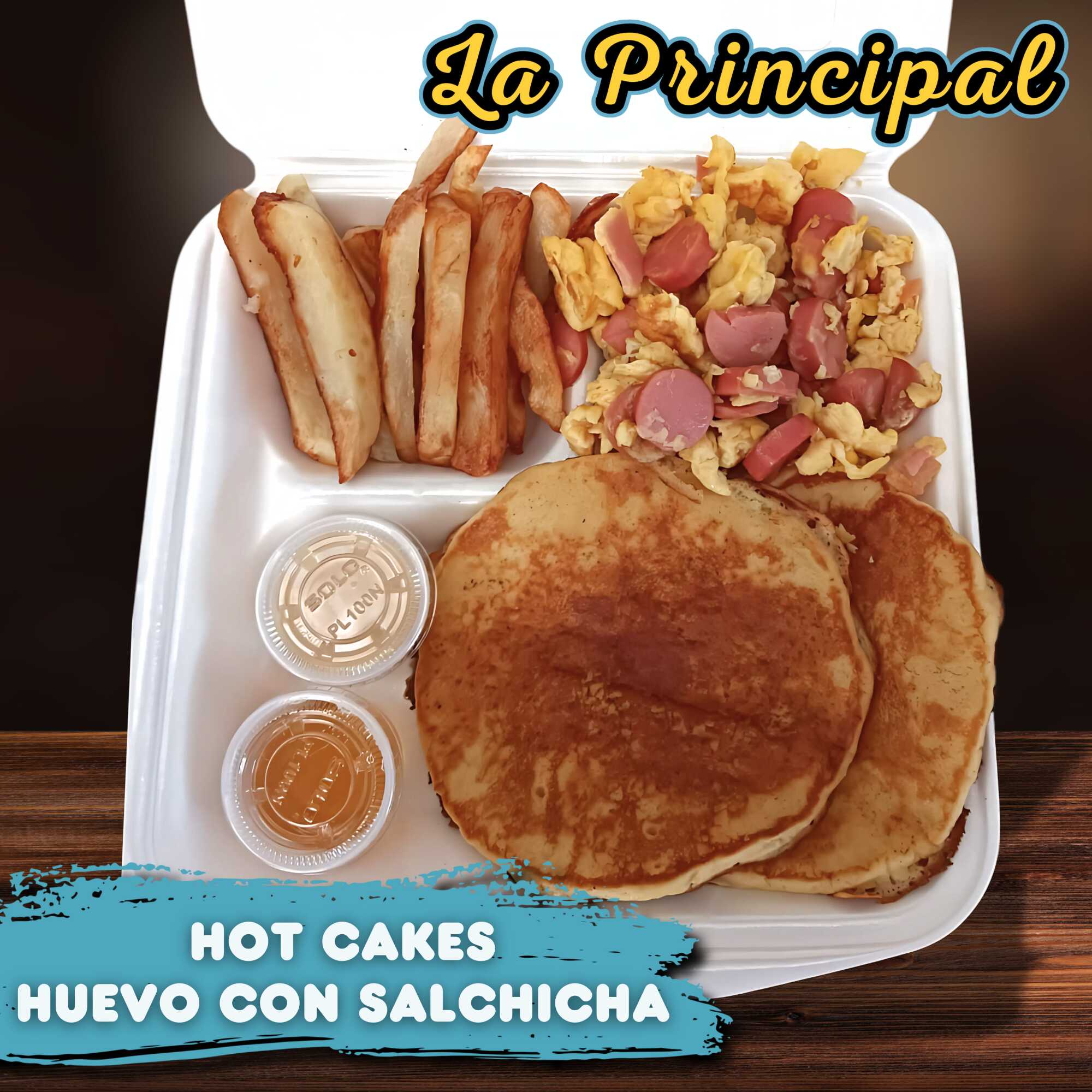 Hot Cakes y Huevo con Salchicha