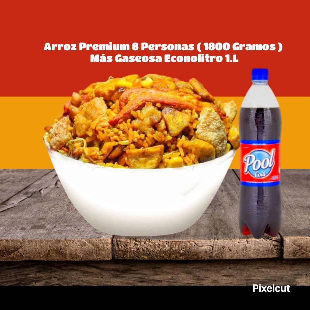 Arroz Premium 8 Personas  ( incluye Gaseosa 1.L )