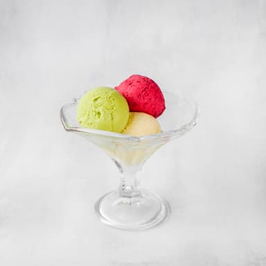 Vaso 3 bolas helado