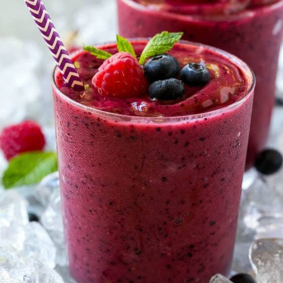 Smoothies de frutos Rojos