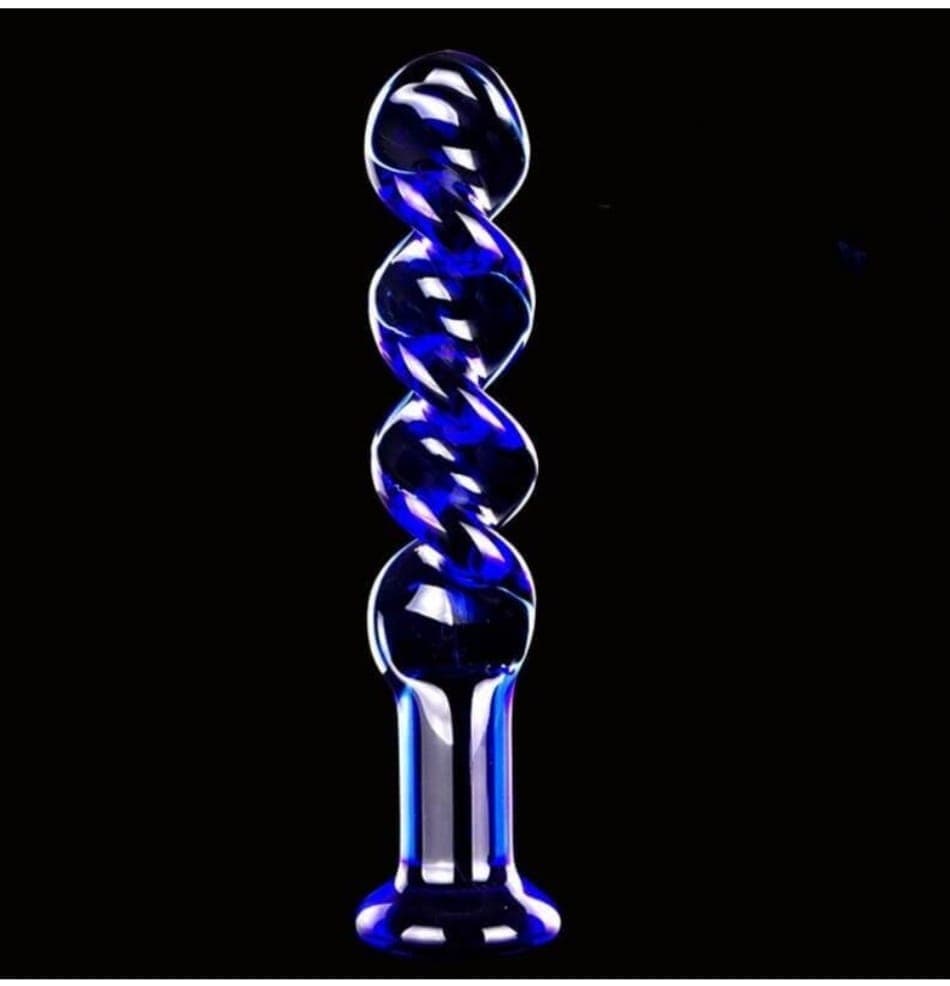 Dildo de vidrio coral
