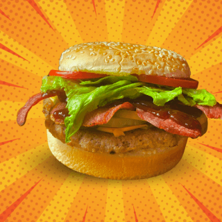 HAMBURGUESA  BACON BBQ