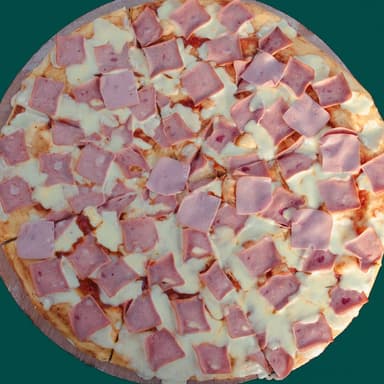 Pizza Grande Jamón y Queso