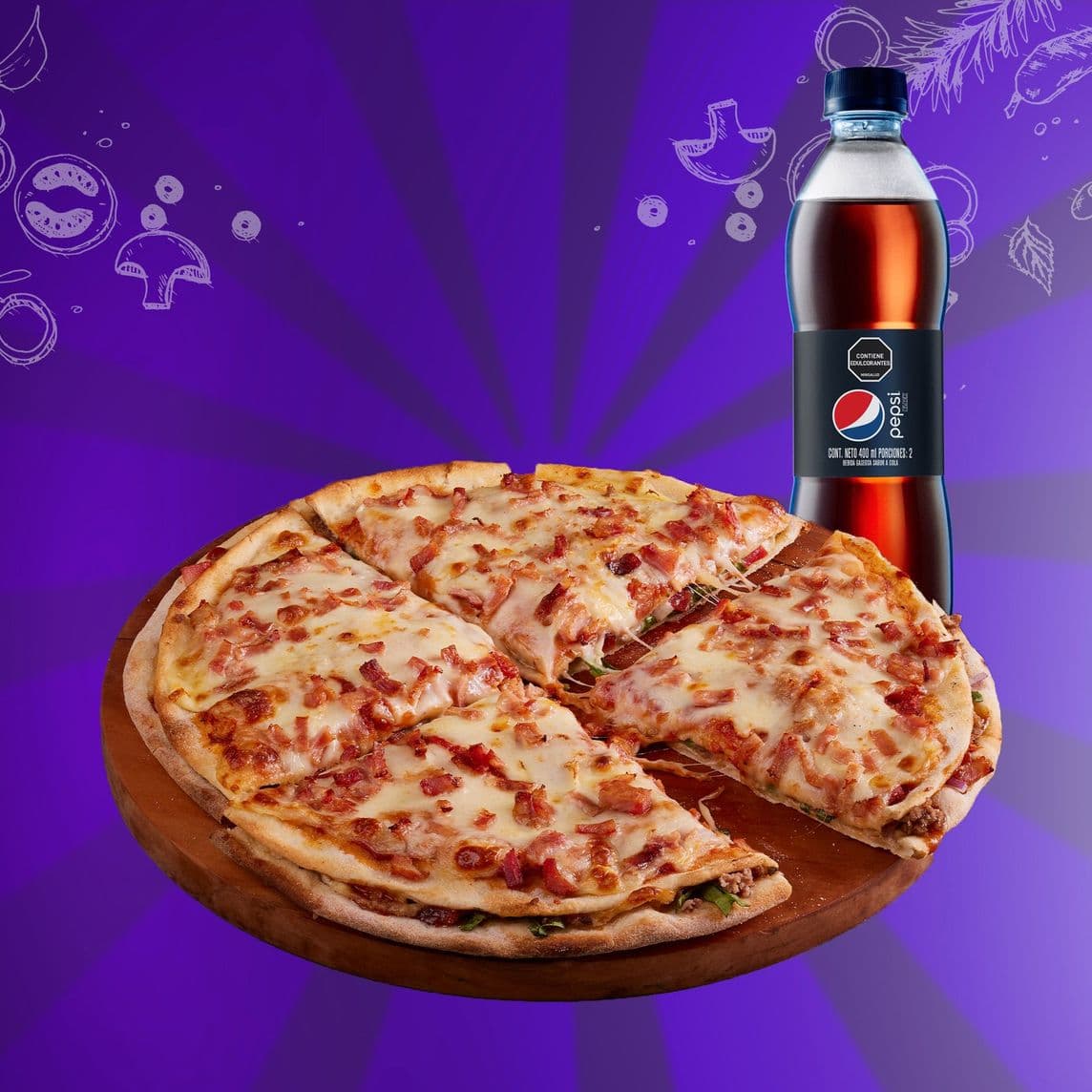 Combo Pizza Burger personal