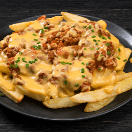 Papas Fritas con Queso Amarillo