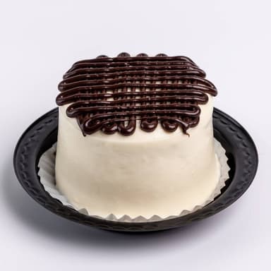 Pastel Chorreado Blanco Individual