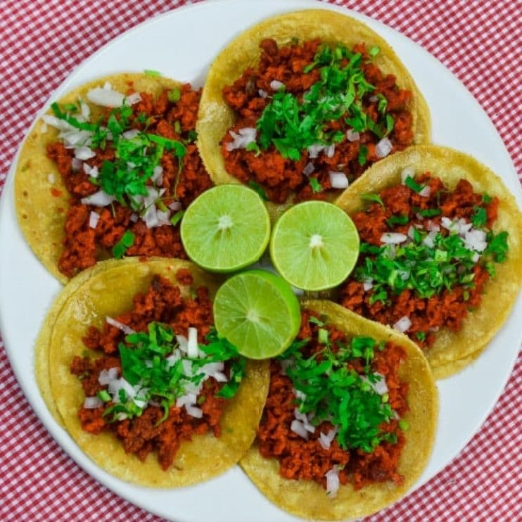 ORDEN DE 5 TACOS DE CHORIZO